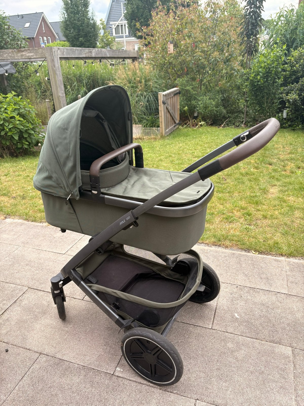 Joolz Geo 3 Urban Green kinderwagen - nette staat, Gebruikt, Combiwagen, Met reiswieg, Ophalen