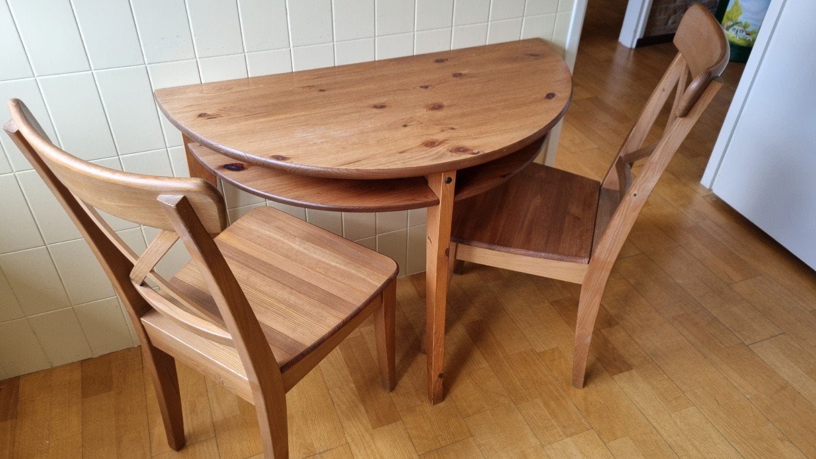 2 persoons eetset., Ophalen, Gebruikt, 4 tot 6 stoelen