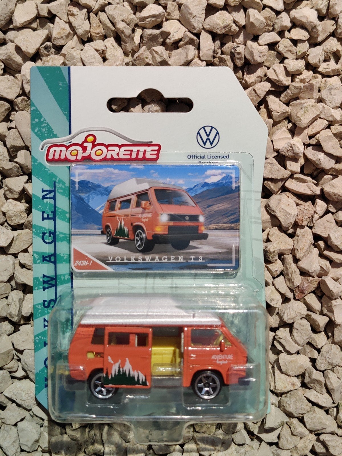 Majorette Volkswagen T3 Bus ORANJE, Ophalen of Verzenden, Auto