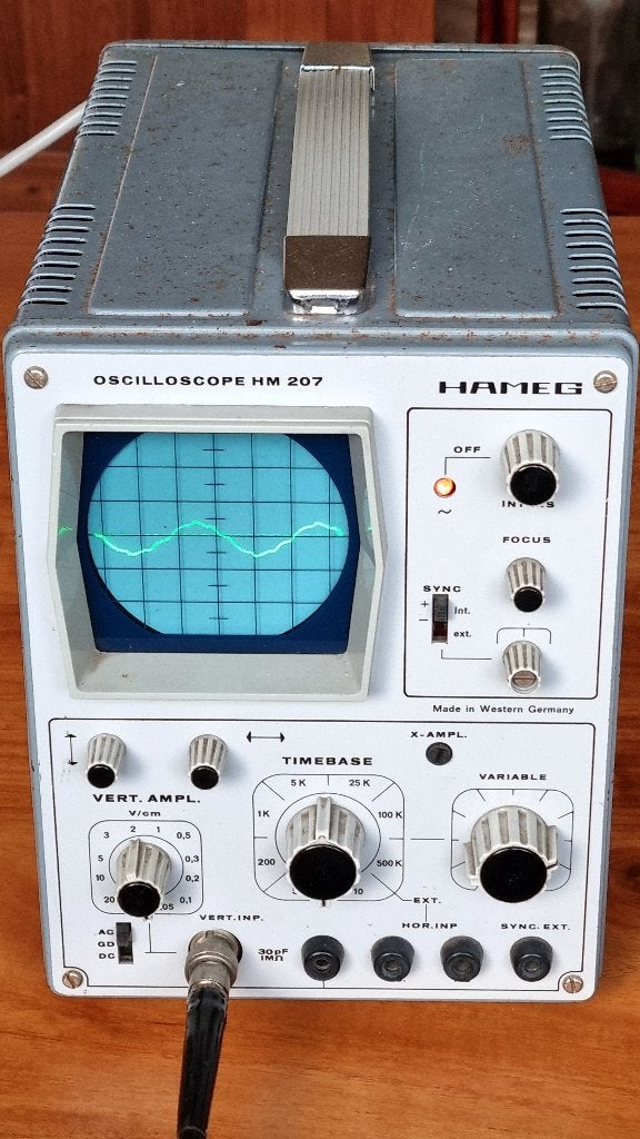 Hameg HM207 oscilloscoop, Ophalen of Verzenden, Gebruikt, Overige meters