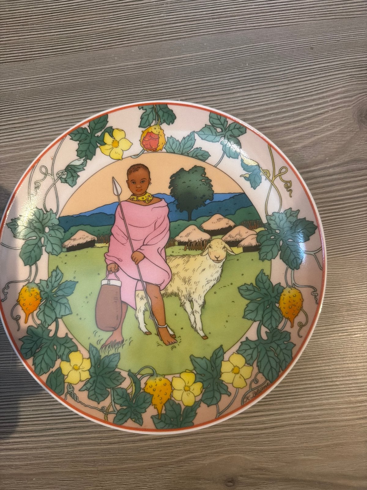 Villeroy & Boch UNICEF bord 'Onze Kinderen' nr. 9, Antiek en Kunst, Antiek | Wandborden en Tegels, Ophalen of Verzenden