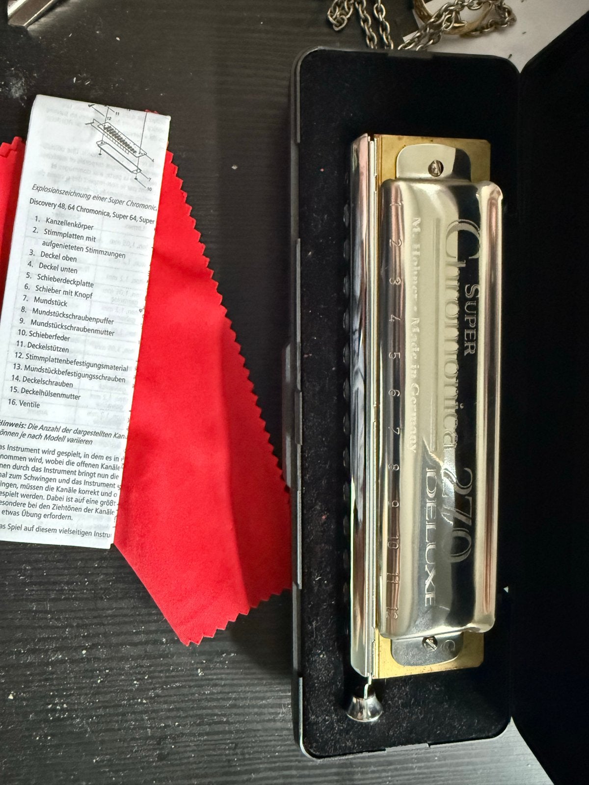 Hohner Super Chromonica 270 Deluxe Mondharmonica, Overige typen, Chromatisch, Ophalen of Verzenden, Zo goed als nieuw