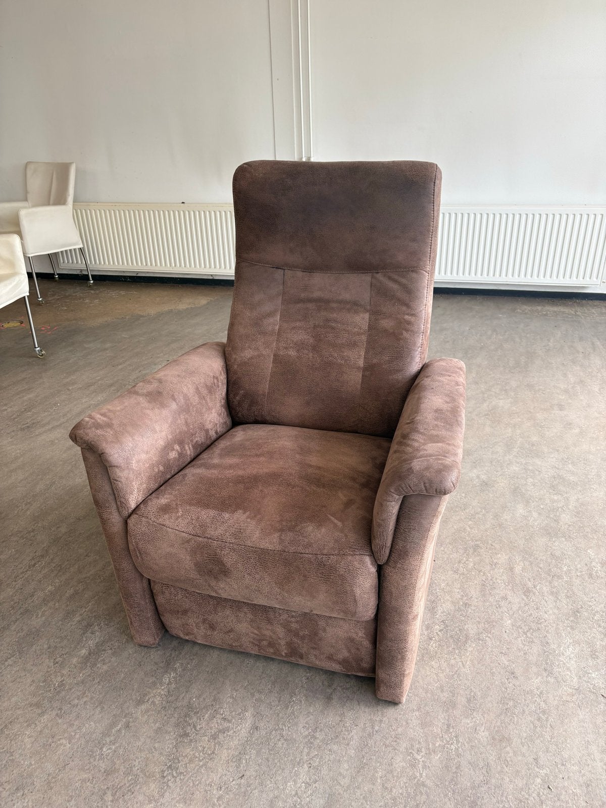 Comfortabele bruine relaxstoel, Ophalen, Gebruikt, Bruin, Eén
