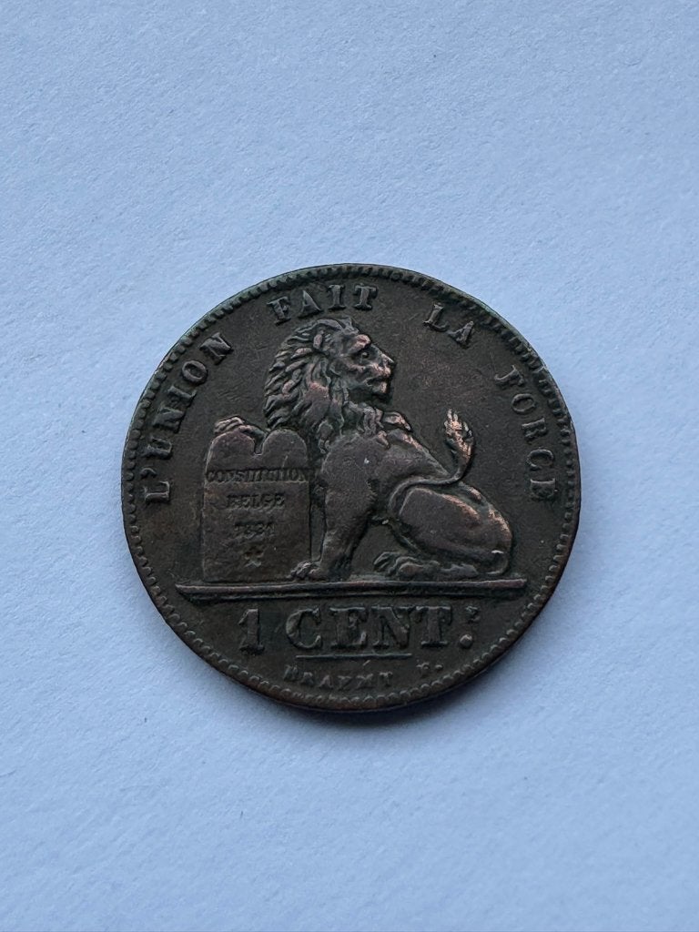 België - 1 cent 1899, Postzegels en Munten, Ophalen of Verzenden, Overig, Losse munt