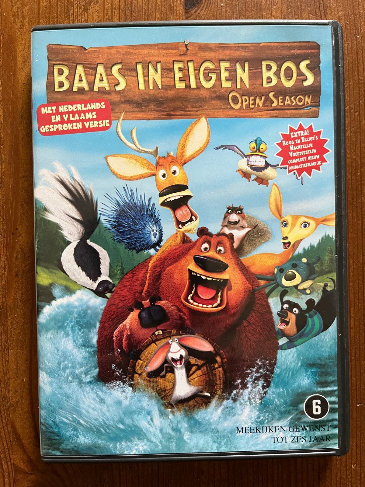 Baas in Eigen Bos (Open Season) DVD - Nederlands gesproken, Animatie, Vanaf 6 jaar, Film, Gebruikt