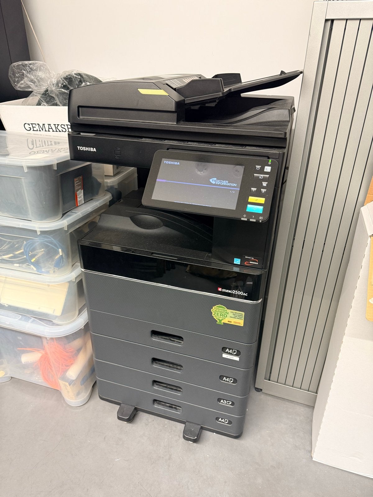 Toshiba e-studio2500ac All-in-one A4/A3 kleurenprinter, Computers en Software, Printers, Ophalen, All-in-one, Kleur printen, Zo goed als nieuw