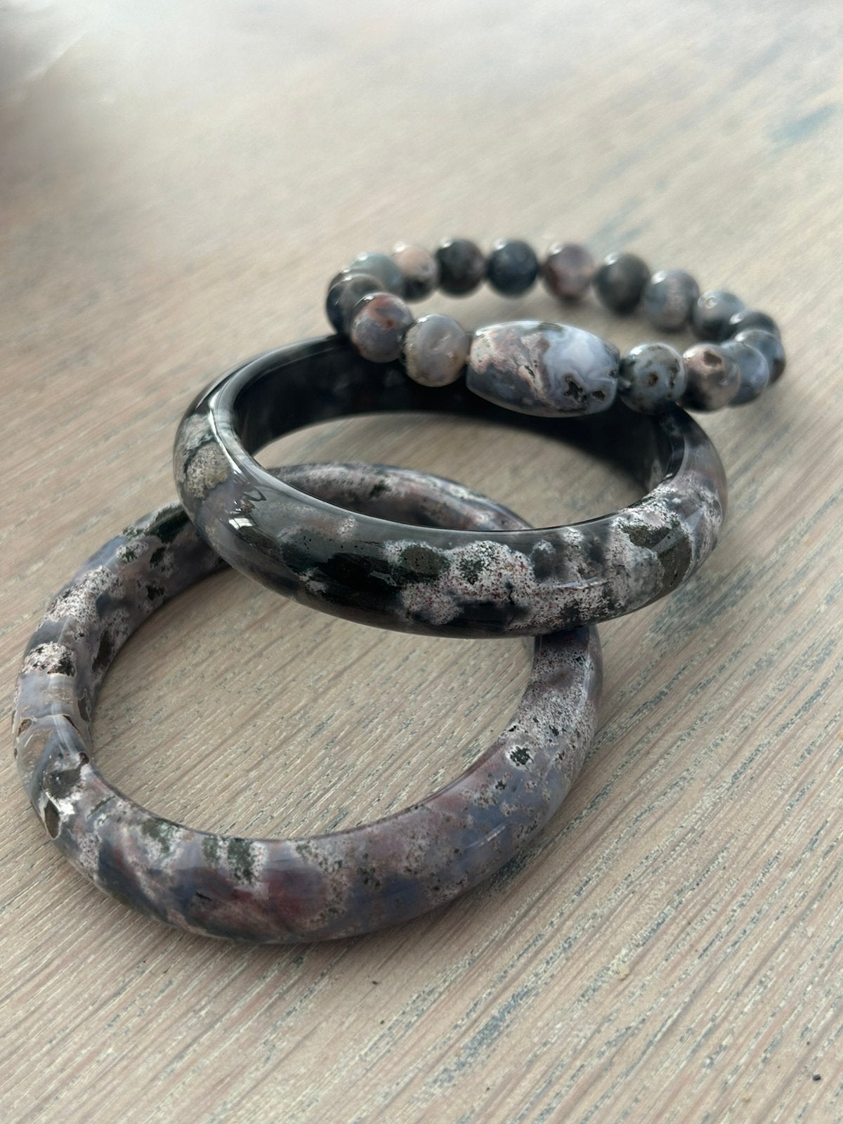 Oceaan jasper, Sieraden, Tassen en Uiterlijk, Ophalen of Verzenden, Zo goed als nieuw, Zilver