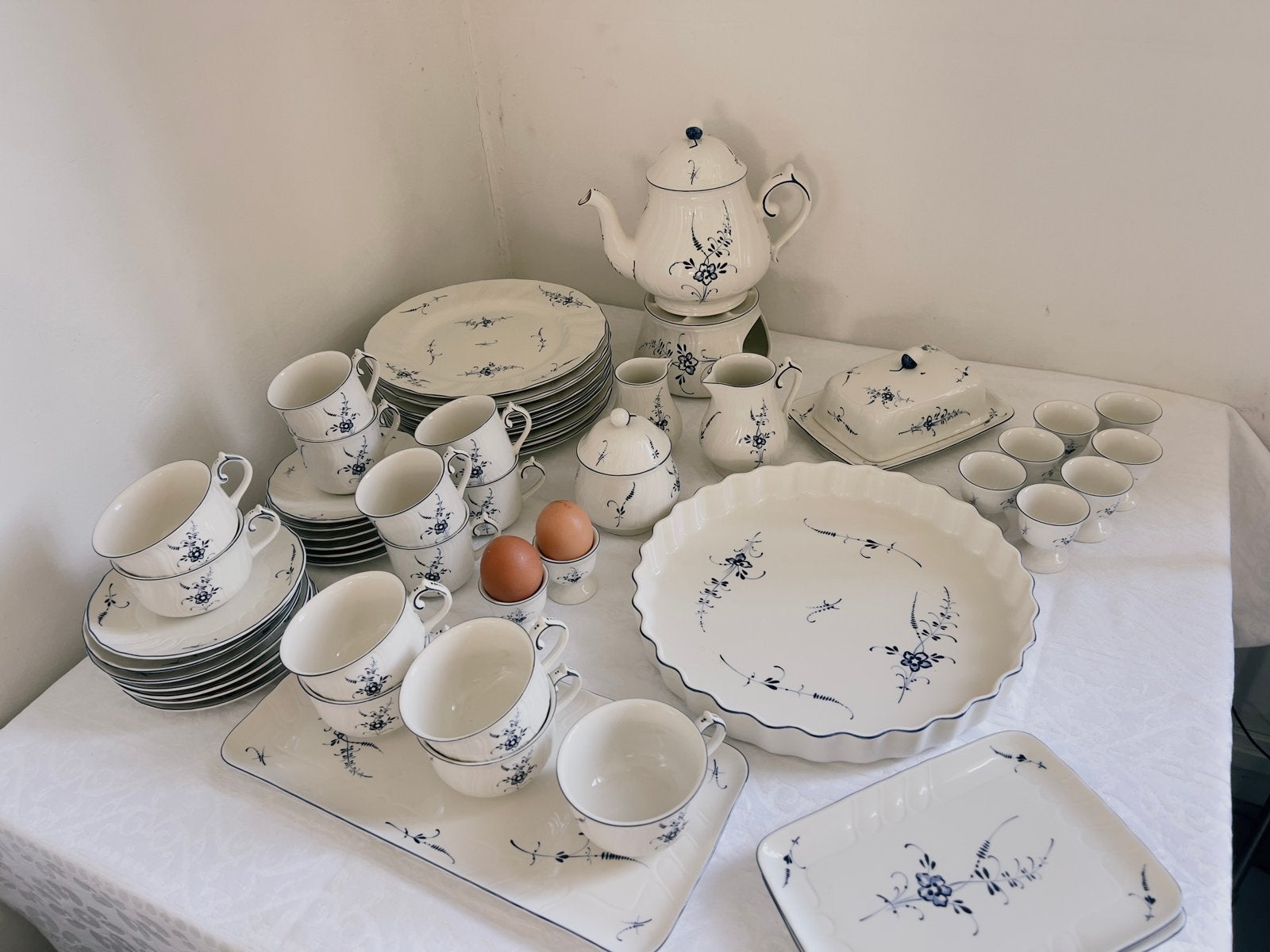 Villeroy & Boch Vieux Luxembourg Servies - 100 onderdelen, Ophalen, Klassiek, Villeroy & Boch, Zo goed als nieuw