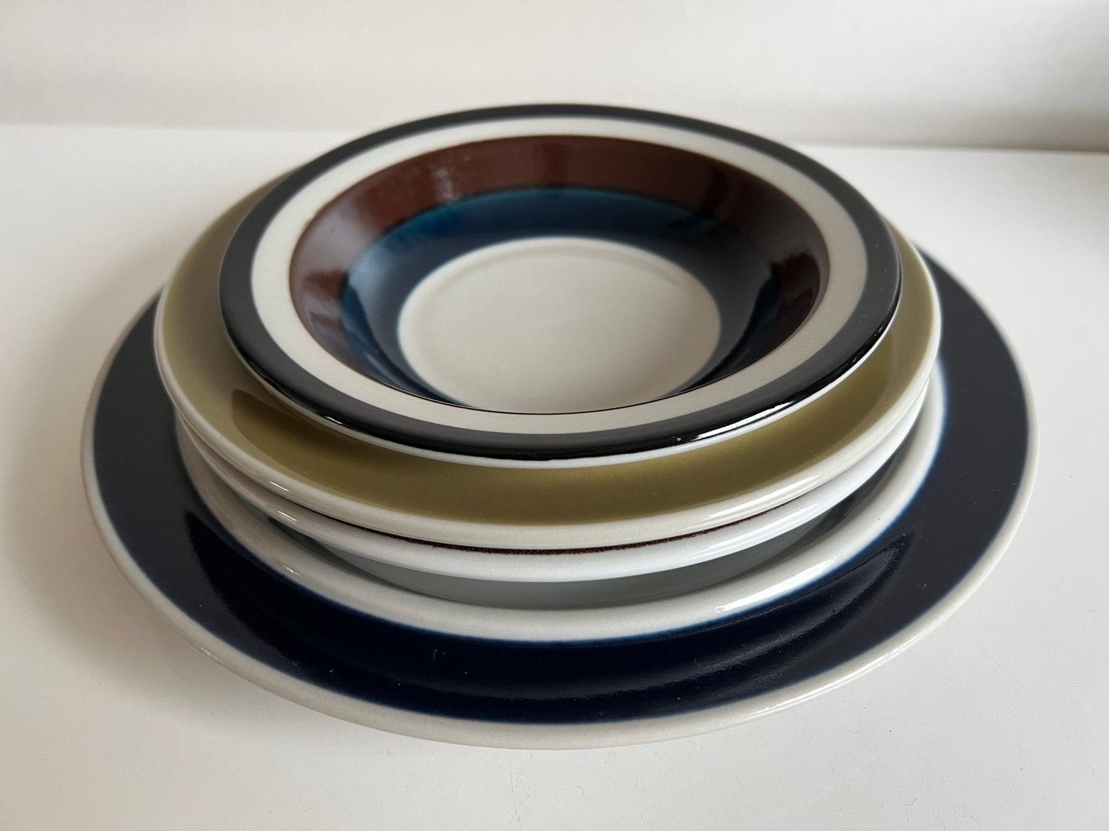 4 Arabia Finland Kaira Saara Anemone Borden Ulla Procope 70s, Ophalen of Verzenden