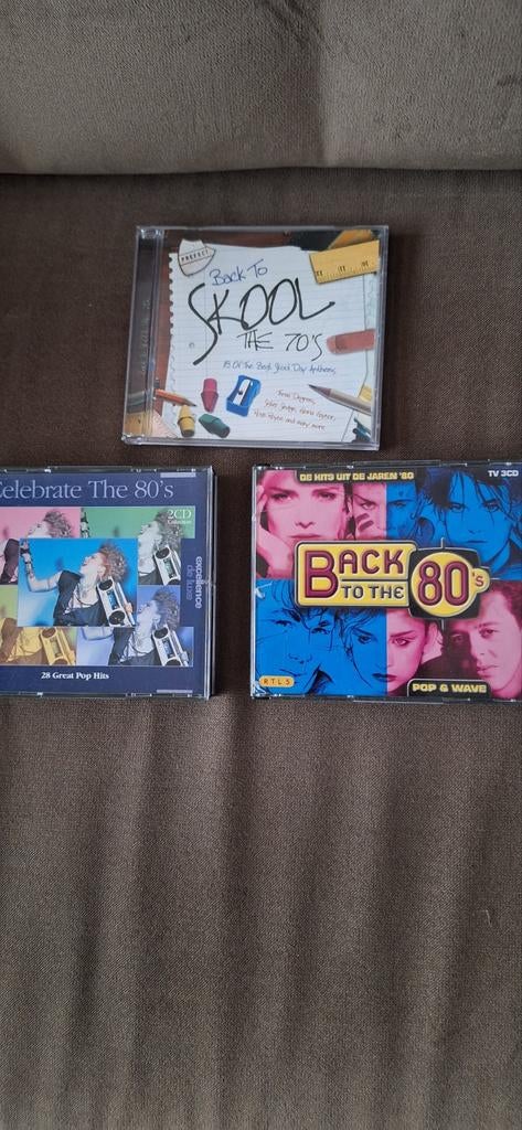 CD Boxsets: Back to Skool 70's, Celebrate & Back to 80's, Cd's en Dvd's, Cd's | Verzamelalbums, Ophalen of Verzenden, Gebruikt