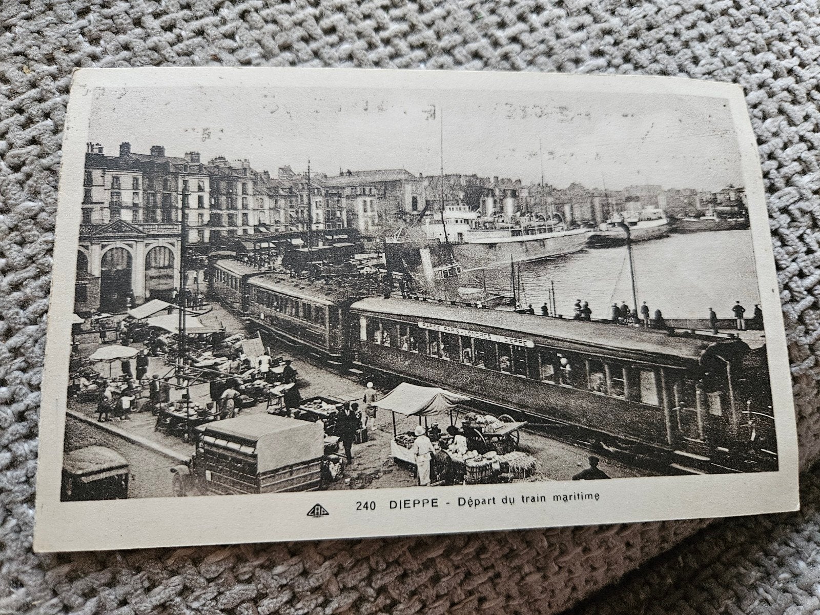 Trein Dieppe - Départ du train maritime, Ophalen of Verzenden
