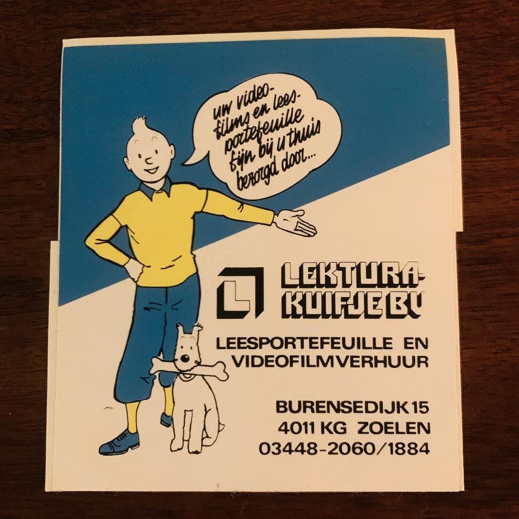 Leuke Kuifje Sticker, Verzamelen, Stripfiguren, Ophalen of Verzenden, Kuifje, Zo goed als nieuw, Plaatje, Poster of Sticker