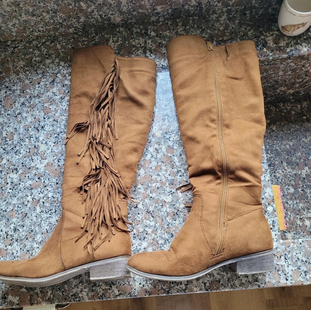 LAARZEN IBIZA STYLE  MAAT 38, Kleding | Dames, Schoenen, Hoge laarzen, TOP OR, Bruin, Ophalen of Verzenden