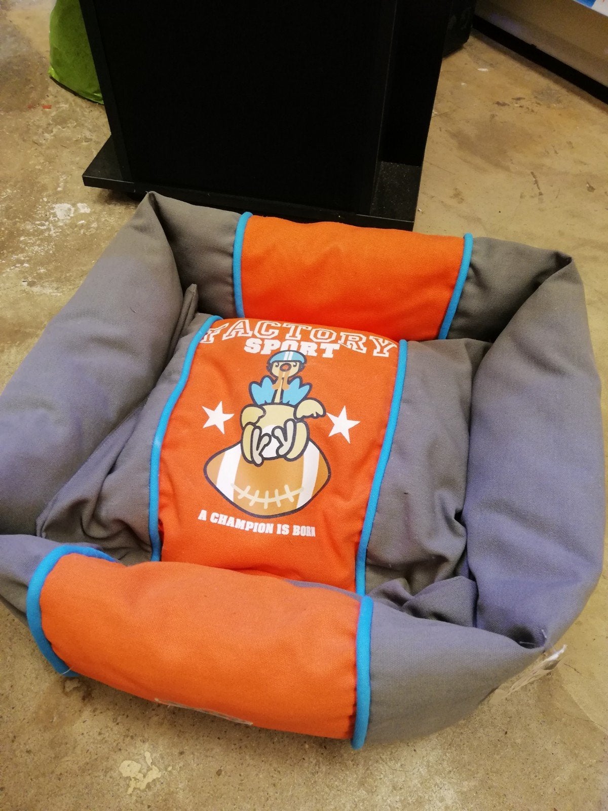 Kleine honden mand Nobby oranje/grijs 45x40cm     nieuw, Dieren en Toebehoren, Ophalen of Verzenden, Nieuw, Katoen