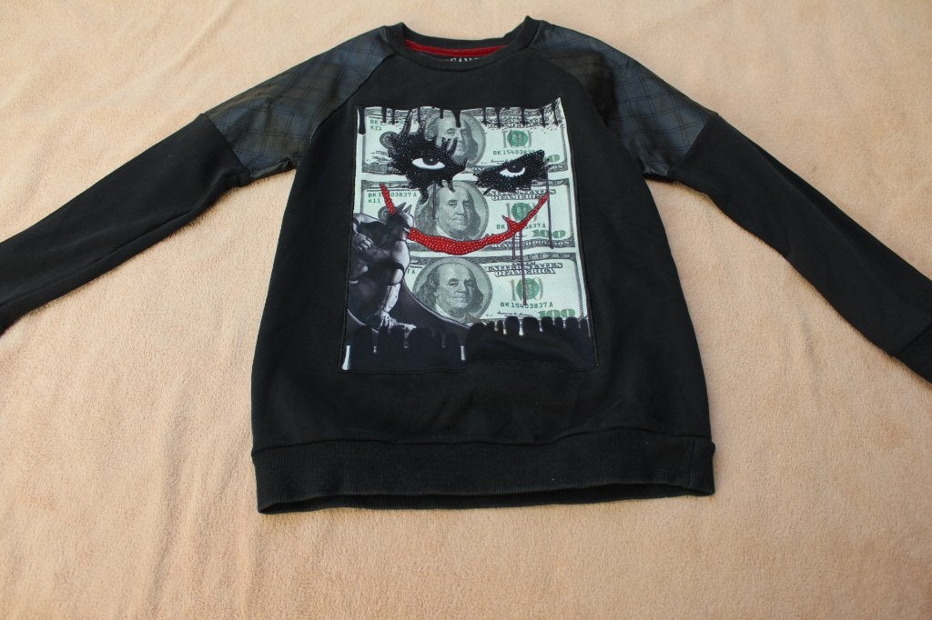 Dean Rich Joker/Batman Trui - Maat 8, Gebruikt, Dean Rich, Verzenden, Trui of Vest