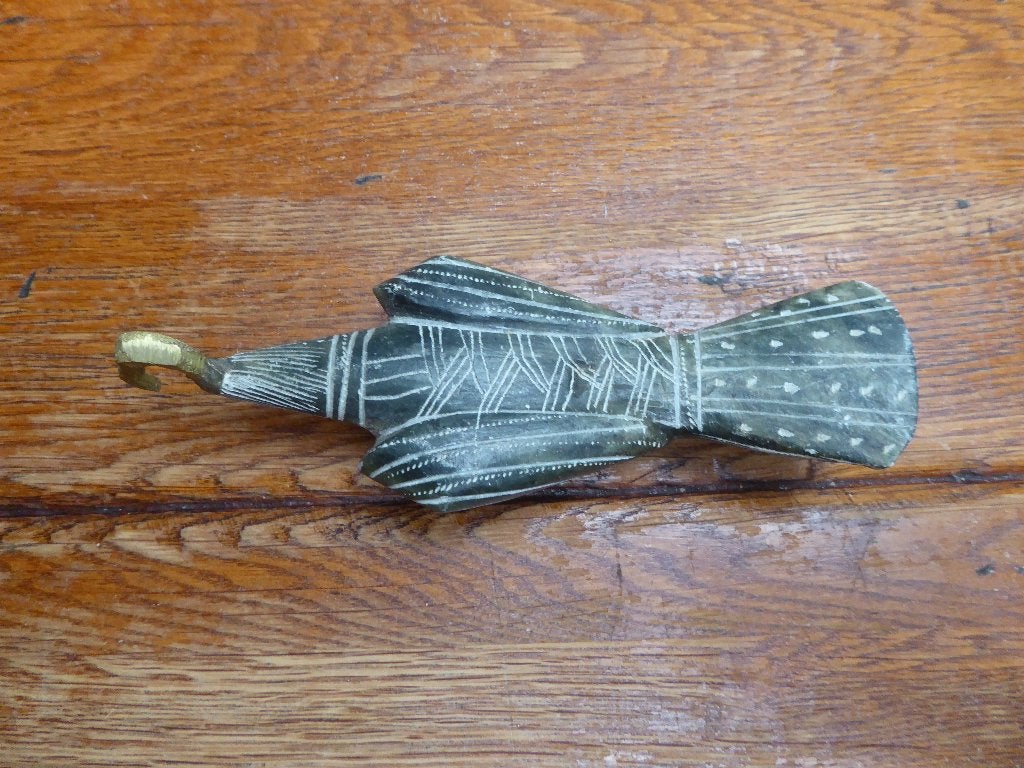 Vintage spekstenen beeldje Ibis, Antiek en Kunst, Ophalen of Verzenden