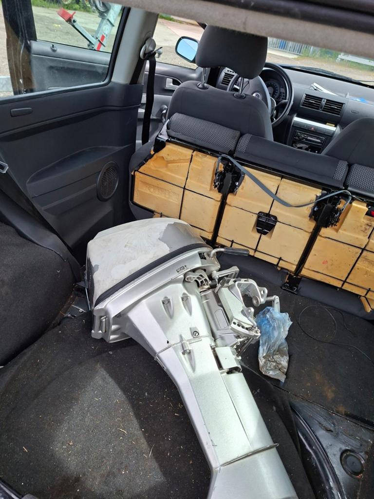 Honda 6 pk, Ophalen of Verzenden, Gebruikt, Motor en Techniek, Zeilboot of Motorboot