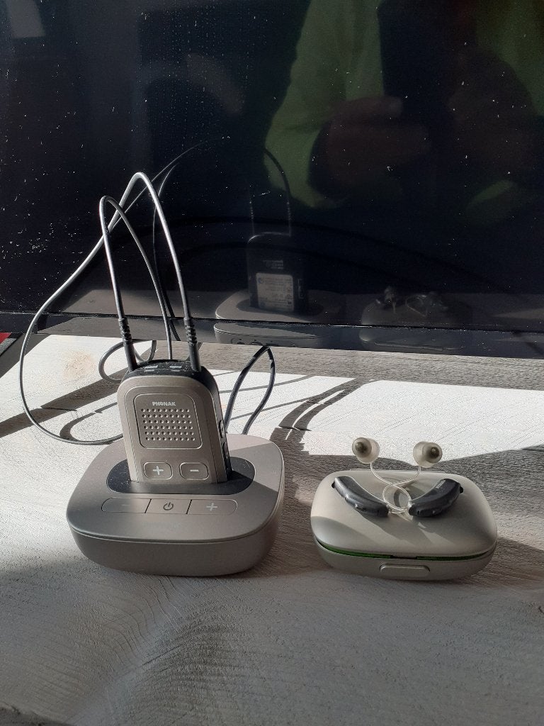 Phonak hoortoestellen + solo apparatuur, Diversen, Ophalen of Verzenden, Gebruikt