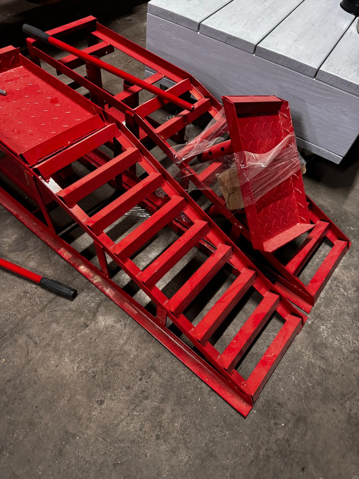 OPRIJBOKKEN 2 stuks (Nooit gebruikt), Auto diversen, Ophalen, Nieuw, Hydraulisch, Garagekrik