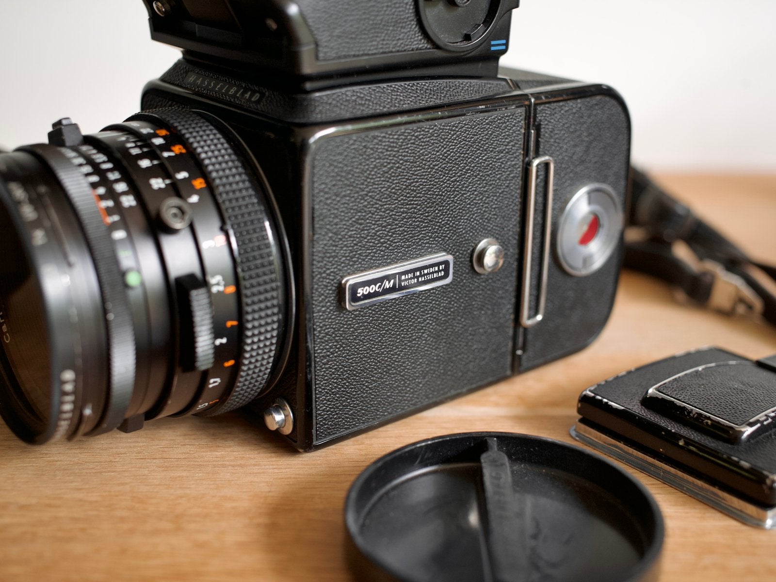 Hasselblad 500CM complete set | CLA 2026, Acute Matte, PME5, Audio, Tv en Foto, Fotocamera's Analoog, Ophalen of Verzenden, Gebruikt