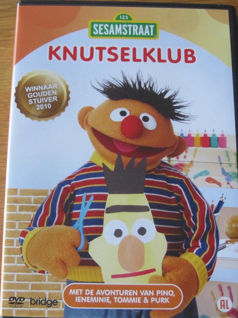 Sesamstraat Knutselclub - twee en een half uur plezier, Alle leeftijden, Ophalen of Verzenden, Zo goed als nieuw, Tv fictie