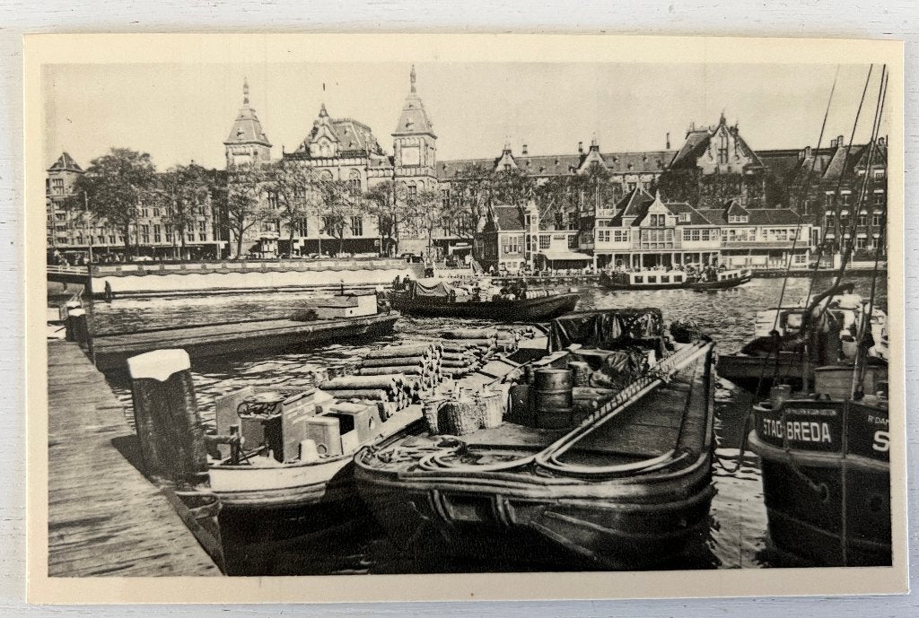Oude Ansichtkaart  - Amsterdam - Prins Hendrikkade, Ophalen of Verzenden, 1960 tot 1980, Ongelopen, Noord-Holland