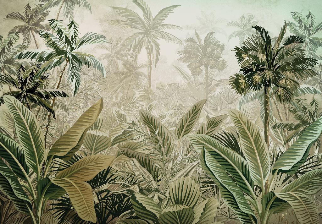 Botanisch behang Jungle | Op maat mogelijk | Muurdeco4kids, Huis en Inrichting, Verzenden