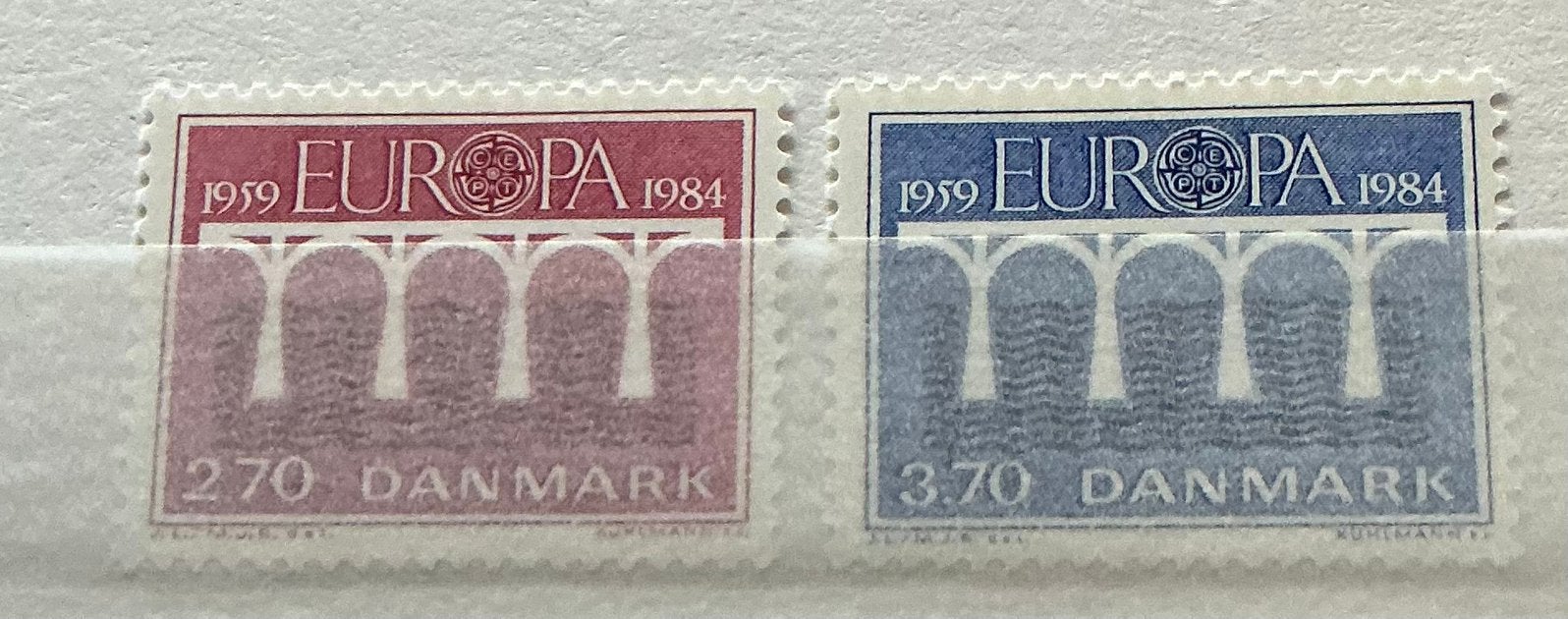 DENEMARKEN EUROP ZEGELS 1984 NRS. 806+807, Ophalen of Verzenden, Denemarken, Postfris