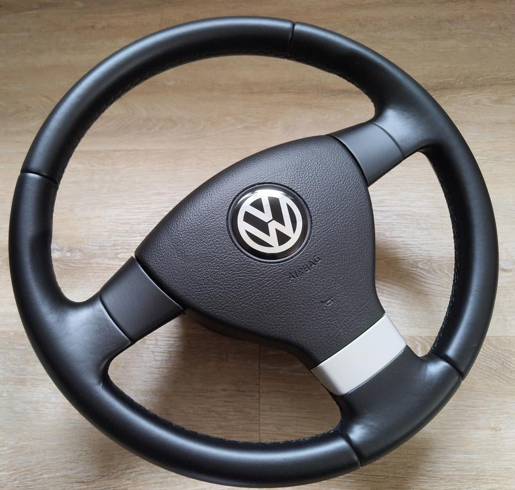 Golf 5 Touran Transporter T5 en Caddy leren sport stuur net, Ophalen of Verzenden, Volkswagen