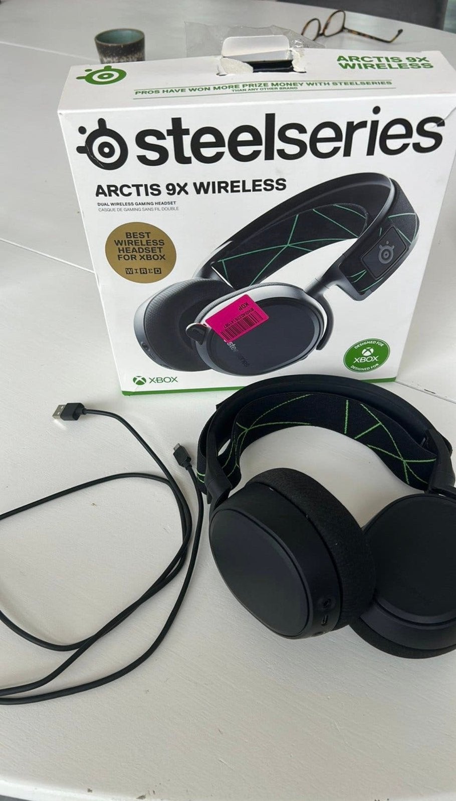 Headset steelseries arctis 9x wireless, Computers en Software, Headsets, Ophalen of Verzenden, Zo goed als nieuw, Draadloos, Over-ear