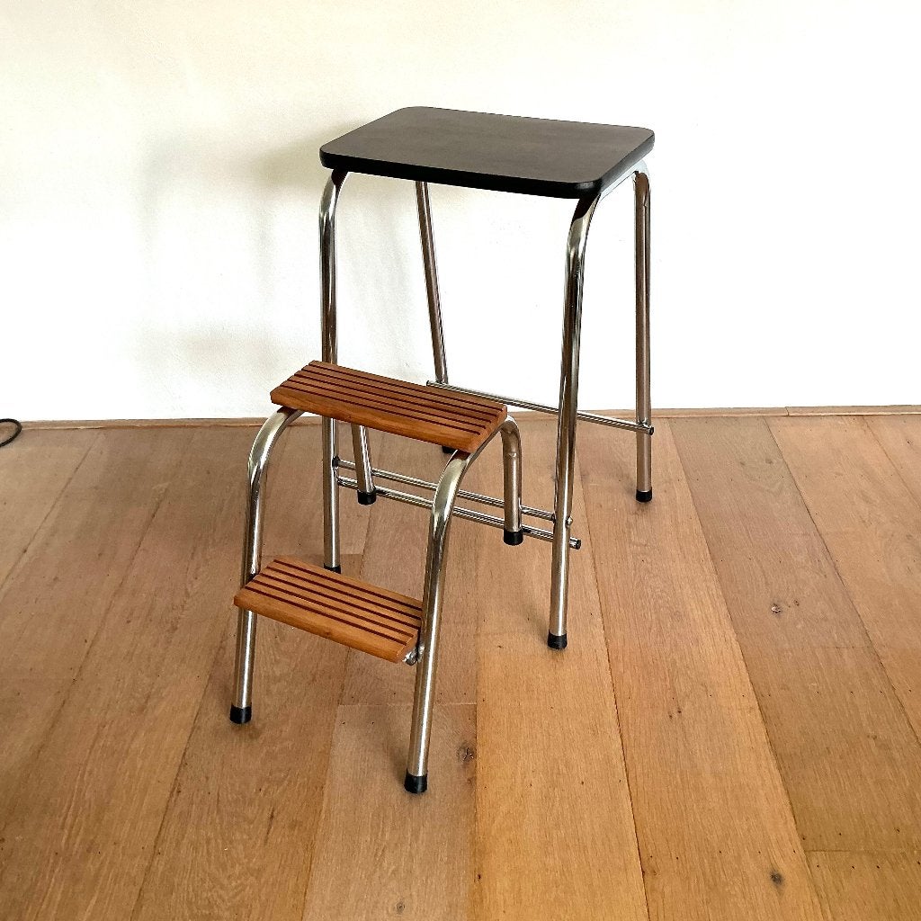 Vintage Brabantia keukentrapje/krukje, Ophalen, Gebruikt, Overige materialen