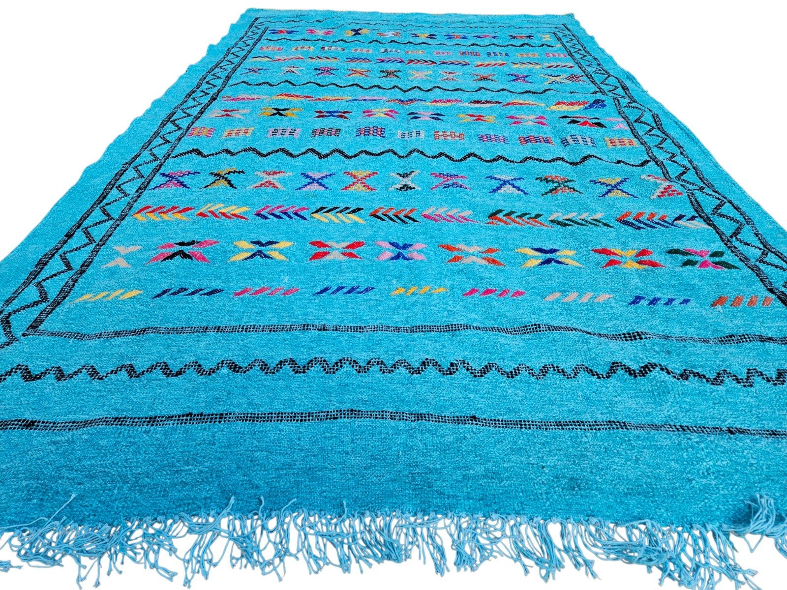 Prachtig NIEUW handgeweven Kelim tapijt, Ophalen, 200 cm of meer, Rechthoekig, Nieuw
