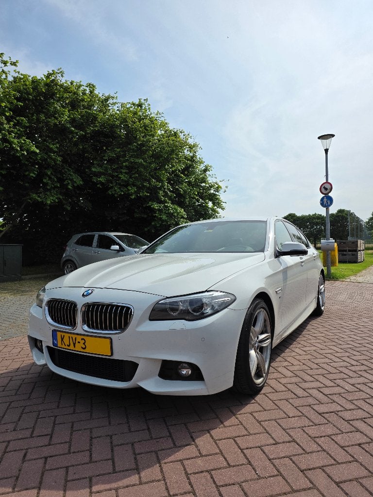 BMW 520D M-Sport, Auto's, Automaat, 1995 cc, Wit, Leder