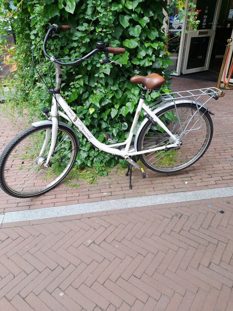 Puch Elegance Plus Damesfiets – Wit – 7 Versnellingen, Gebruikt, Versnellingen, 0 zitjes, 50 tot 53 cm
