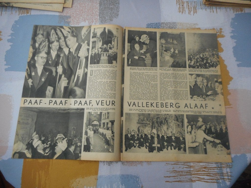 Valkenburg. Vallekeberg Alaaf. Carnaval. 1952., Verzamelen, Ophalen of Verzenden, 1940 tot 1960, Nederland, Knipsel(s)