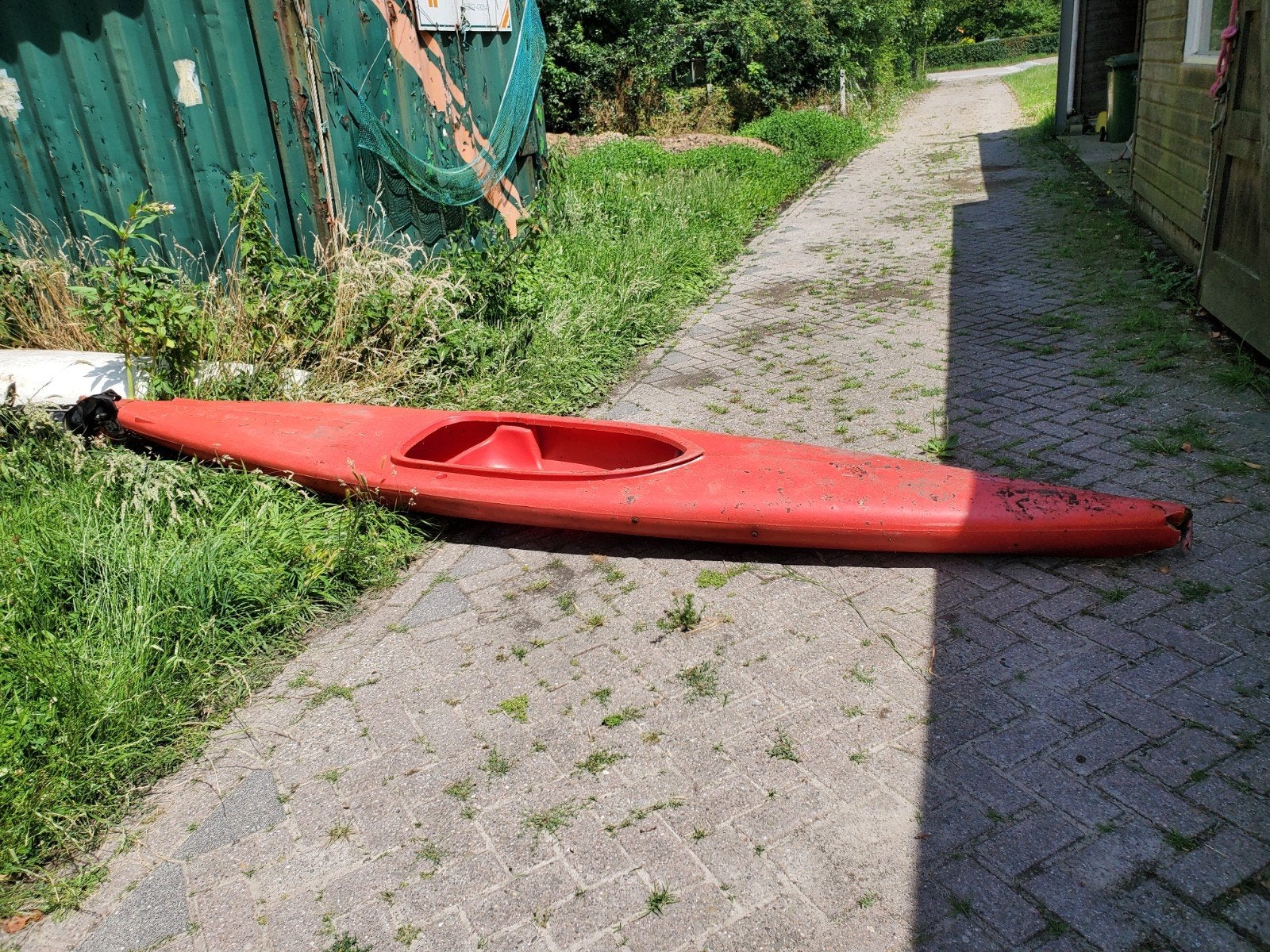 Kano kajak met peddel, Ophalen, Gebruikt, 1-persoons
