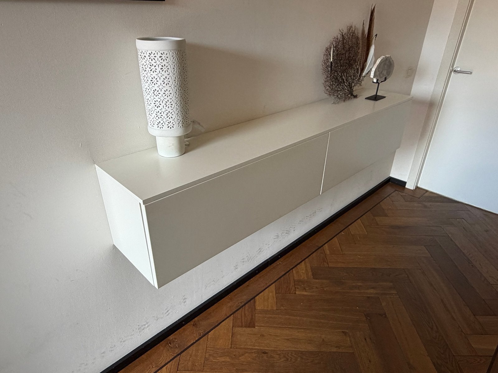 Jesse Italiaans Design TV Meubel / Wandkast - Wit, Ophalen, Overige materialen, 150 tot 200 cm, Zo goed als nieuw