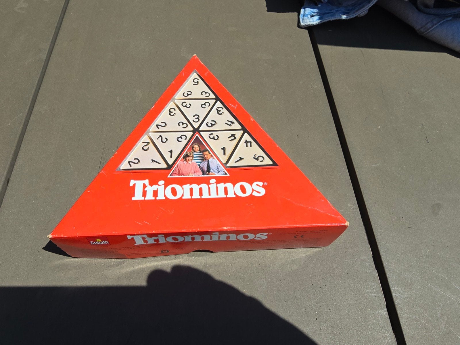 Triominos mini reisspel reis spelletje camping oid, Een of twee spelers, Ophalen of Verzenden, Gebruikt, Reisspel