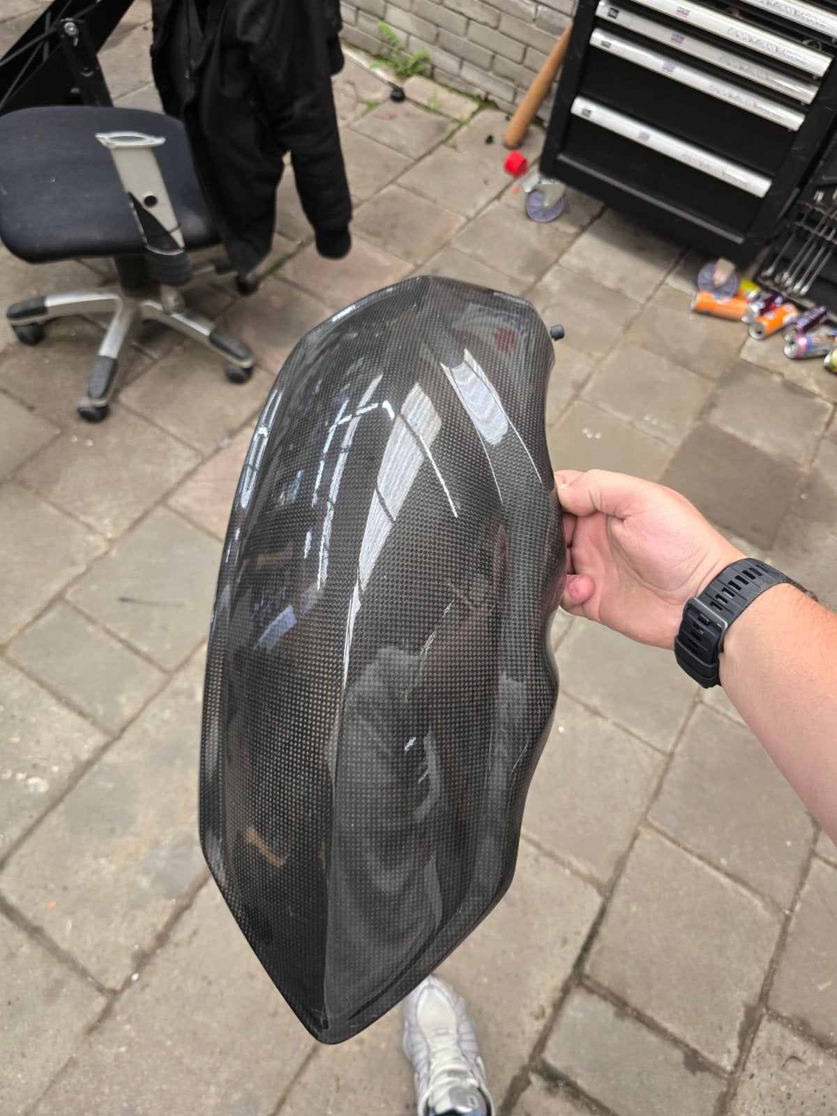 Carbon spatbord R 1200 GS / Adventure / R / RS, Motoren, Ophalen of Verzenden