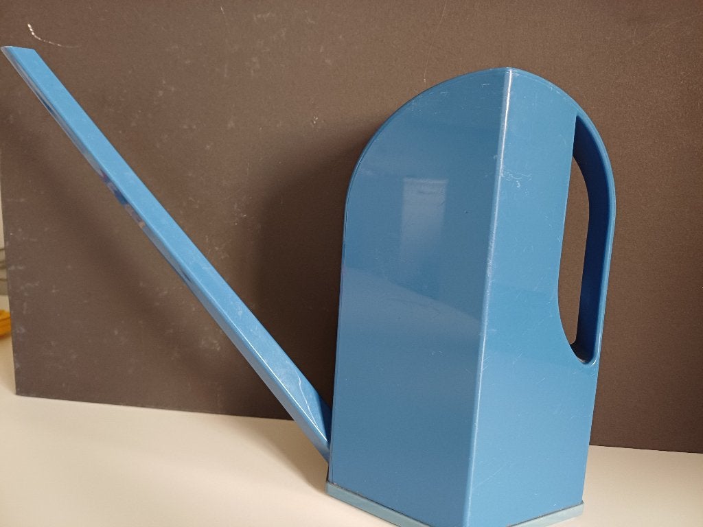 Vintage emsa Blauwe Kunststof Gieter germany, Ophalen of Verzenden, Nieuw, Kunststof