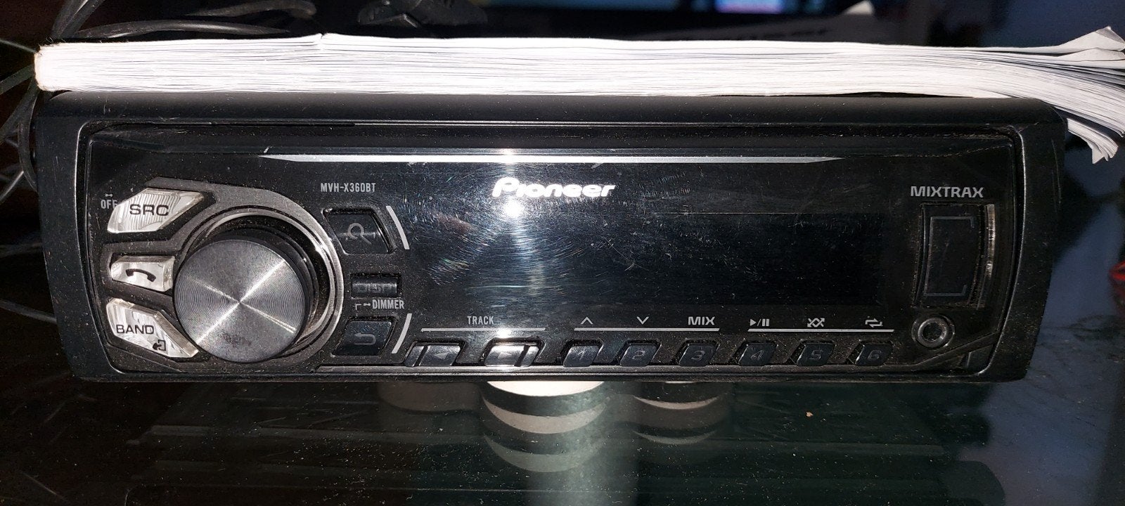 Pioneer MVH-X360BT autoradio met Bluetooth en microfoon, Ophalen of Verzenden, Gebruikt