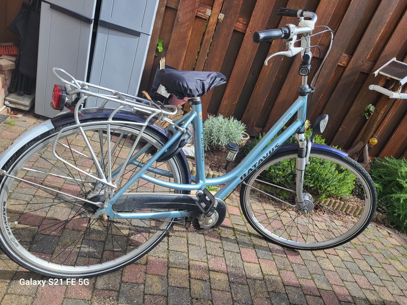 Batavus damesfiets met lage instap en versnellingen, Gebruikt, Velgrem, (Extra) lage instap, Batavus
