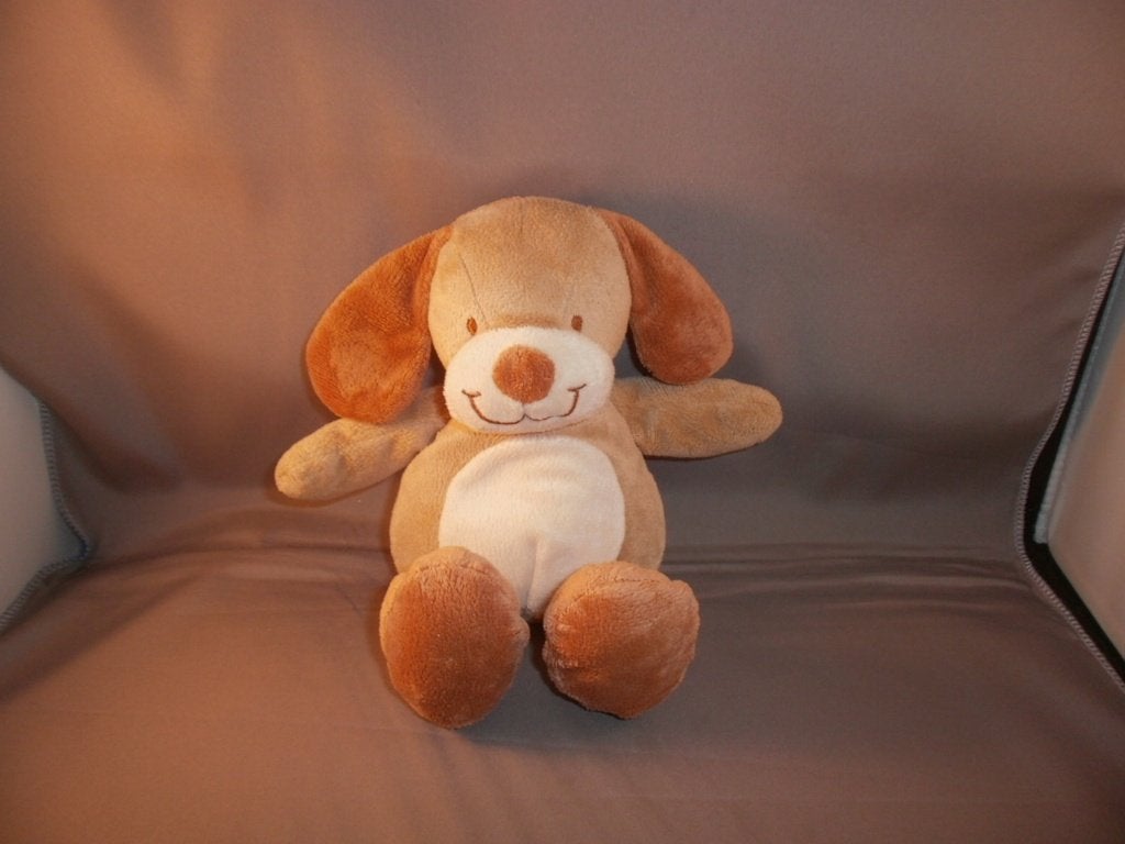 nicotoy hond tweekleurig bruin en crème buik/snuit korrels, Nieuw, Wasbaar, Middelgroot (20 tot 80 cm), Nicotoy