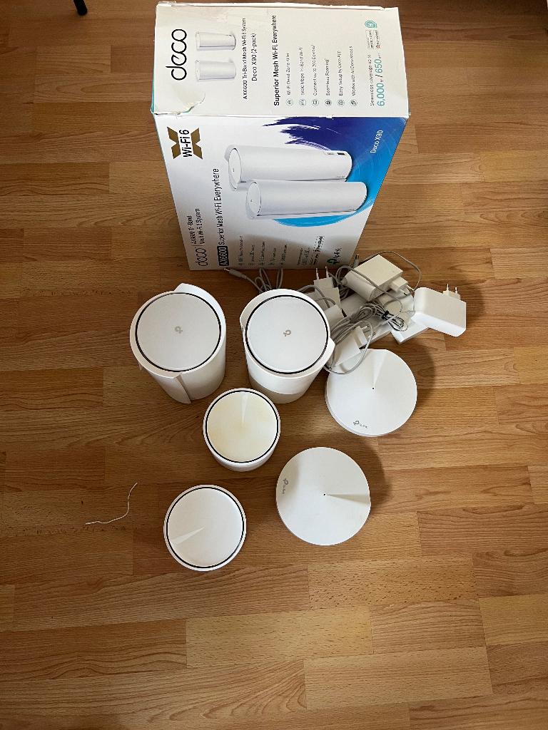 TP-Link Deco’s (6x), Computers en Software, WiFi-versterkers, Ophalen, Zo goed als nieuw, TPLink