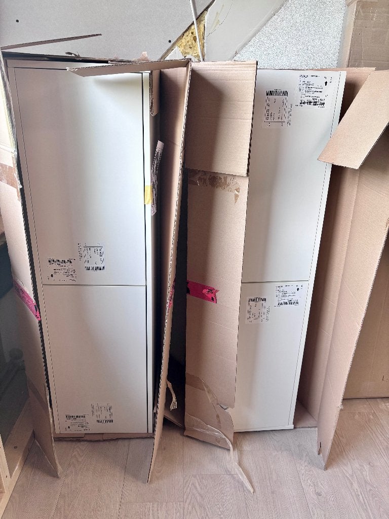 Nieuwe (Half)hoge kast (2x) in verpakking, Huis en Inrichting, Ophalen, (Half)hoge kast, Minder dan 50 cm, 100 tot 150 cm