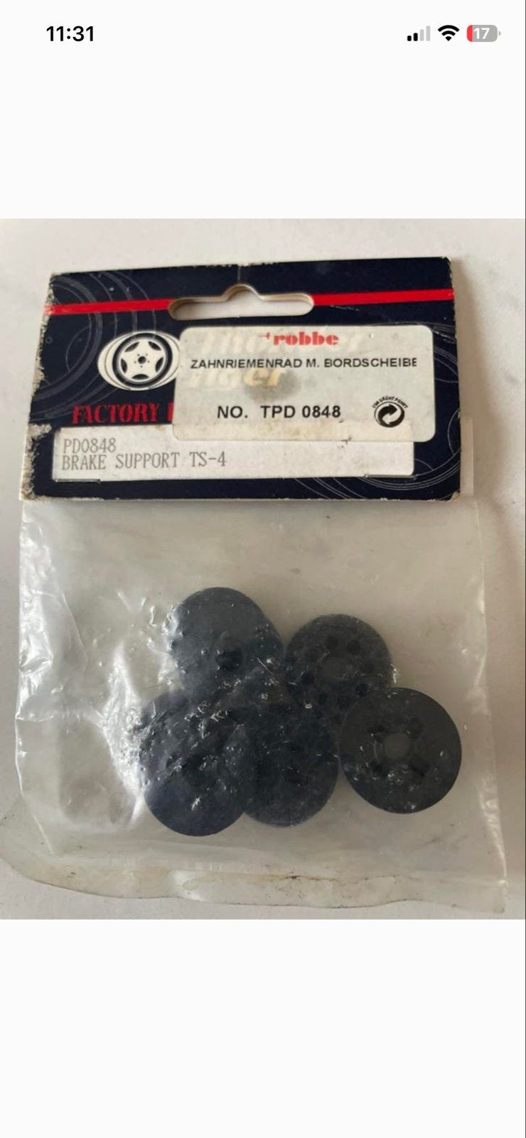 Nieuwe Robbe Brake Support TS-4 (PD0848) voor modelbouw, Ophalen of Verzenden, Nieuw, Overige schalen, Onderdeel