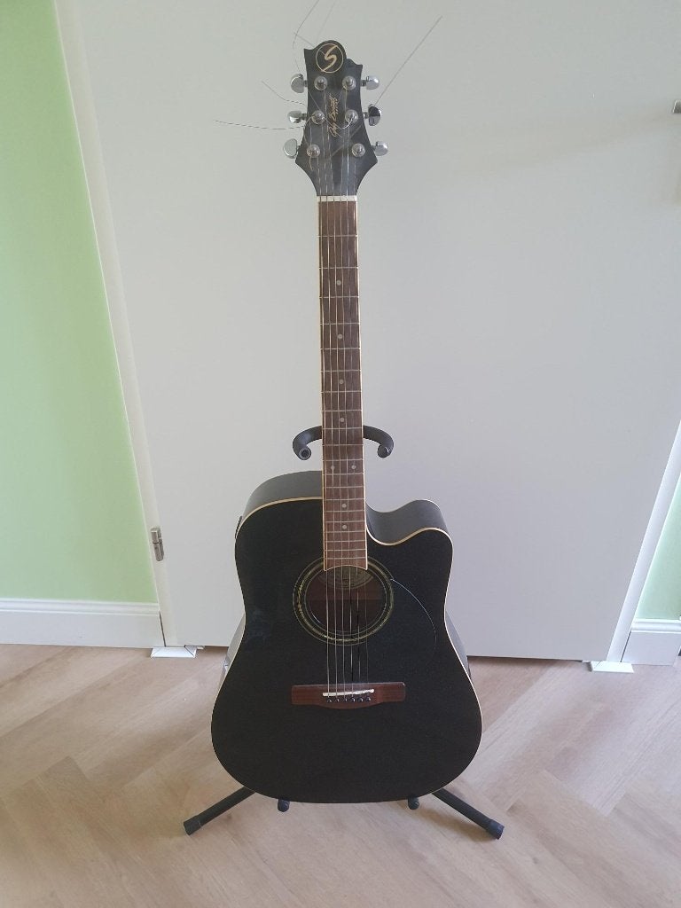 Semi akoestische gitaar, Muziek en Instrumenten, Ophalen, Gebruikt, Western- of Steelstringgitaar