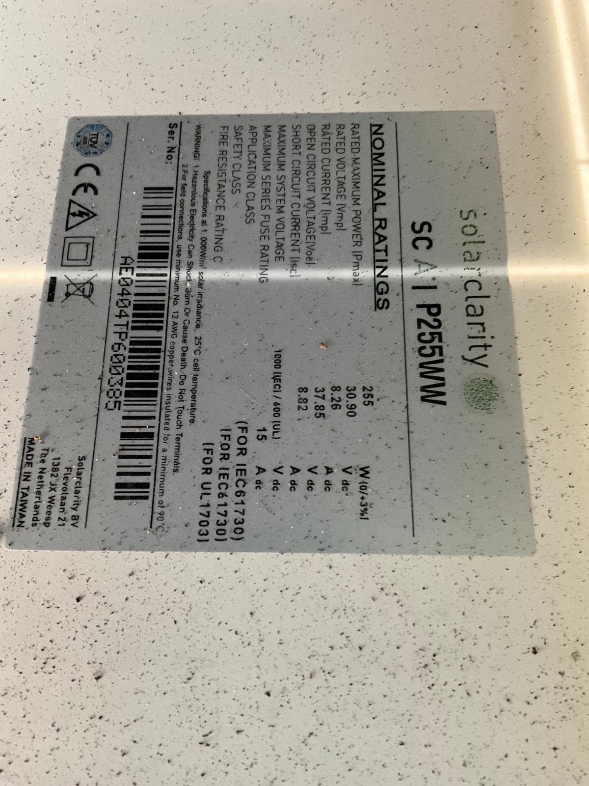 38 zonnepanelen met optimizer SolarEdge omvormer, Ophalen, Gebruikt, Compleet systeem, 200 wattpiek of meer