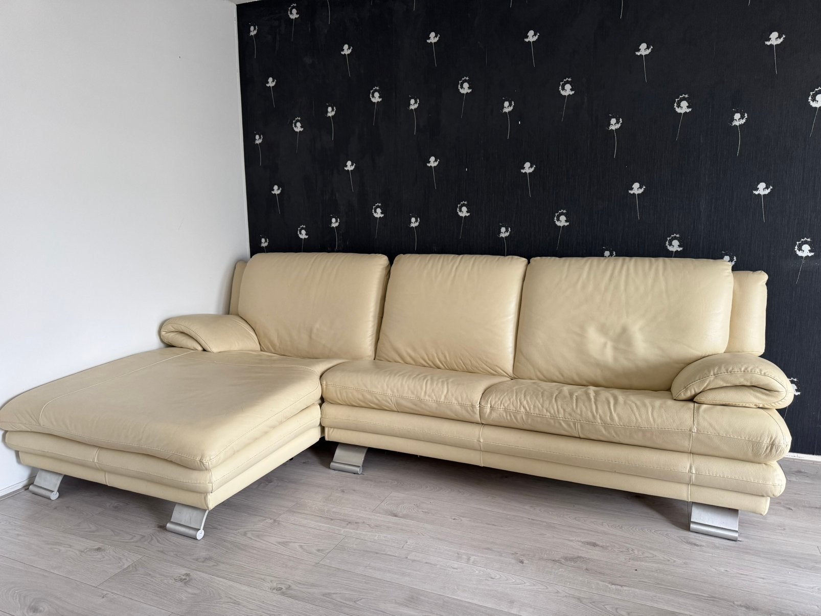 Gratis lederen bankstel, Ophalen, Gebruikt, Leer