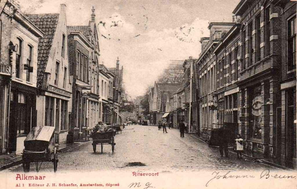 Alkmaar  Ritsevoort bakkerskar, Verzenden, Voor 1920, Noord-Holland